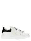 Alexander Mcqueen White And Black Low-top Sneakers With Chunky Sole And Contrasting Heel Tab In Leather Man In White