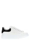Alexander Mcqueen 'oversized Sneakers' In Leather With Displace Heel Tab Print