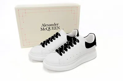 Pre-owned Alexander Mcqueen Larry White And Black Men's Casual Shoes