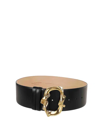 ALEXANDER MCQUEEN LASCIO CALFSKIN BELT