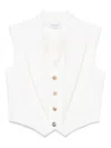 Alexander Mcqueen Layered Wool Waistcoat In White