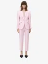 Alexander Mcqueen Peak-lapels Single-breasted Blazer In Pink