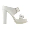 Alexander Mcqueen Leath S.leath Sandales In White