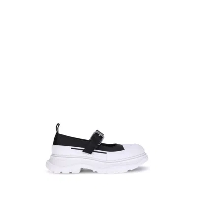 Alexander Mcqueen Leather And Rubber Sneakers In Black