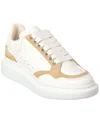 Alexander Mcqueen Two-tone Lace-up Sneakers In White