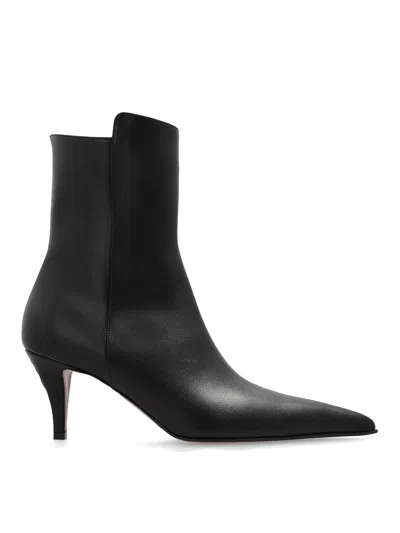ALEXANDER MCQUEEN LEATHER  ANKLE BOOTS