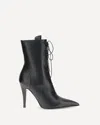 Alexander Mcqueen Leather Ankle Boots In Multi