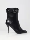 ALEXANDER MCQUEEN ALEXANDER MCQUEEN LEATHER ANKLE BOOTS WITH STRAP,E52867002