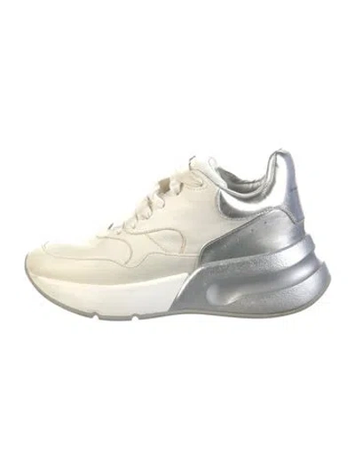 Pre-owned Alexander Mcqueen Leather Athletic Sneakers In White