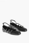 Alexander Mcqueen Mcqueen Women Leather Strap Ballet Flats