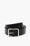 Alexander Mcqueen Leather Belt 40mm In Black