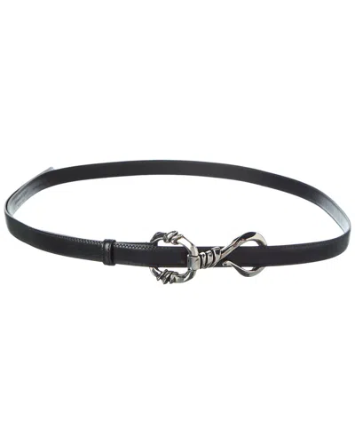 Alexander Mcqueen Leather Belt In White