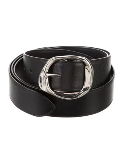 Pre-owned Alexander Mcqueen Leather Belt In Black