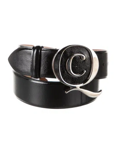 Pre-owned Alexander Mcqueen Leather Belt In Black