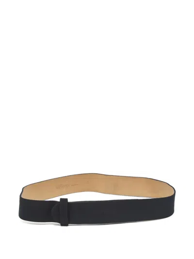 Pre-owned Alexander Mcqueen Leather Belt In Black