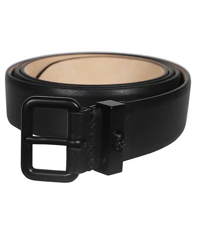 Alexander Mcqueen Leather Belt In Black