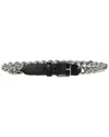 Alexander Mcqueen Leather Belt In Black