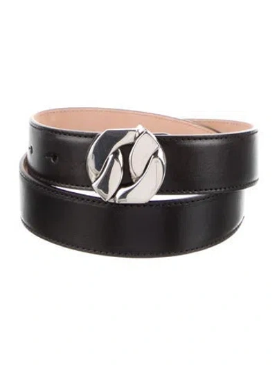 Pre-owned Alexander Mcqueen Leather Belt Kit In Black