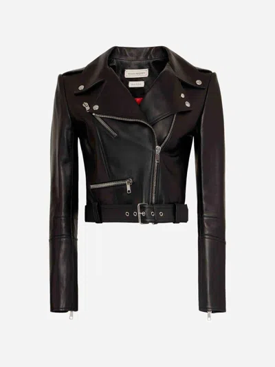 Alexander Mcqueen Leather Biker Jacket
