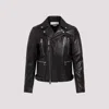 Alexander Mcqueen Slim-fit Zip-detailed Leather Biker Jacket In Black