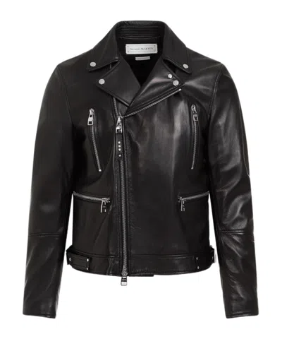 ALEXANDER MCQUEEN ALEXANDER MCQUEEN LEATHER BIKER JACKET