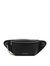 Alexander Mcqueen Leather Black Belt Bag
