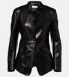 Alexander Mcqueen Leather Blazer