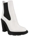Alexander Mcqueen Leather Boot In White
