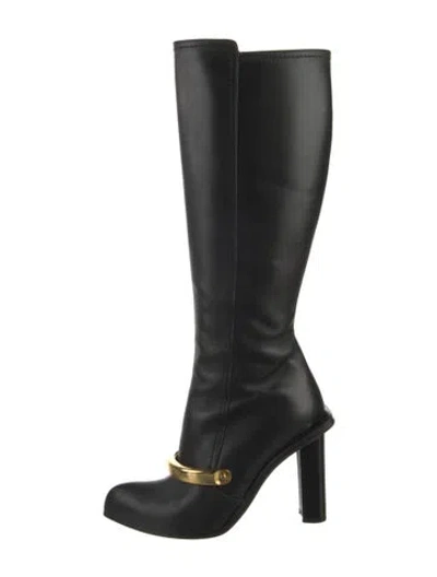 Pre-owned Alexander Mcqueen Leather Boots In Black