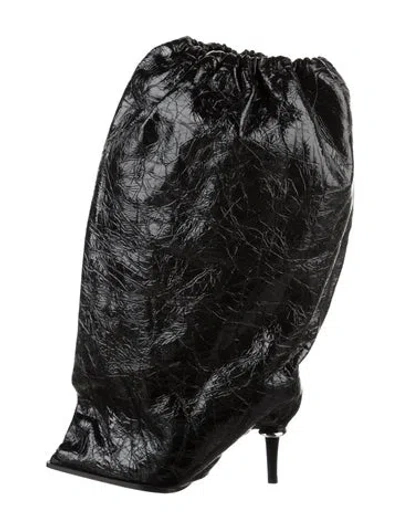 Pre-owned Alexander Mcqueen Leather Boots W/ Tags In Black