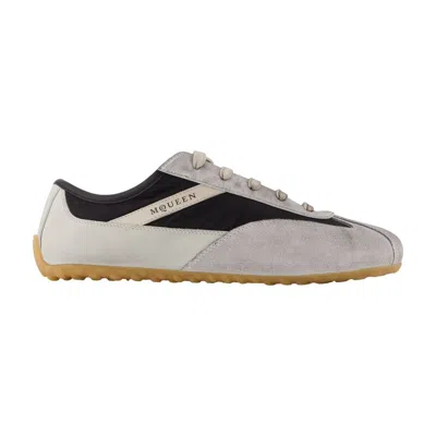 Alexander Mcqueen Grey Polyester Polyurethane Rubber Sneakers Slip-on In Multi