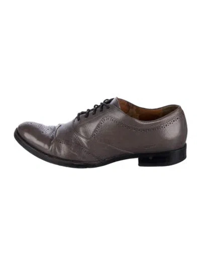 Pre-owned Alexander Mcqueen Leather Brogues In Brown