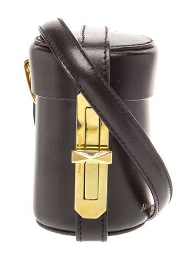 Pre-owned Alexander Mcqueen Leather Bucket Bag In Gray