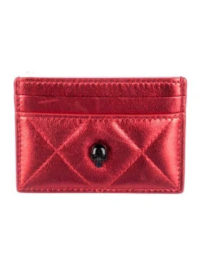 Pre-owned Alexander Mcqueen Leather Card Holder