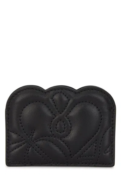 Alexander Mcqueen Alexander Mc Queen Leather Card Holder In Black