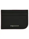 Alexander Mcqueen Leather Card Holder In Black