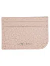 Alexander Mcqueen Leather Card Holder In Pink