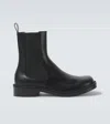 Alexander Mcqueen Leather Chelsea Boots In Black
