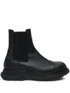Alexander Mcqueen Alexander Mc Queen Leather Chelsea Boots In Black