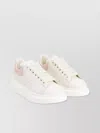 Alexander Mcqueen Oversized Leather Sneakers With Chunky Sole And Logo Detail