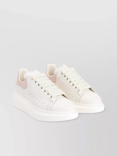 ALEXANDER MCQUEEN LEATHER CHUNKY RUBBER SOLE SNEAKERS