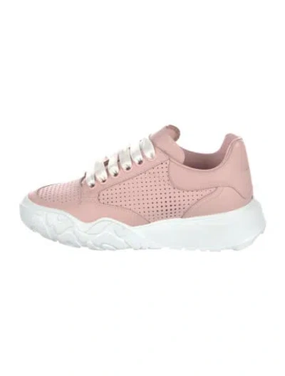 Pre-owned Alexander Mcqueen Leather Chunky Sneakers In Pink