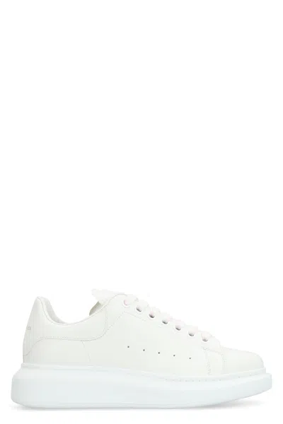 Alexander Mcqueen Leather Chunky Sneakers In White