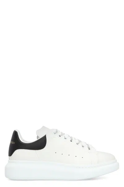 Alexander Mcqueen Leather Chunky Sneakers In White