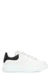 Alexander Mcqueen White And Black Low-top Sneakers With Chunky Sole And Contrasting Heel Tab In Leather Man In White