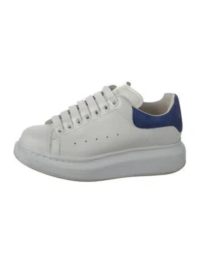 Pre-owned Alexander Mcqueen Leather Chunky Sneakers In White