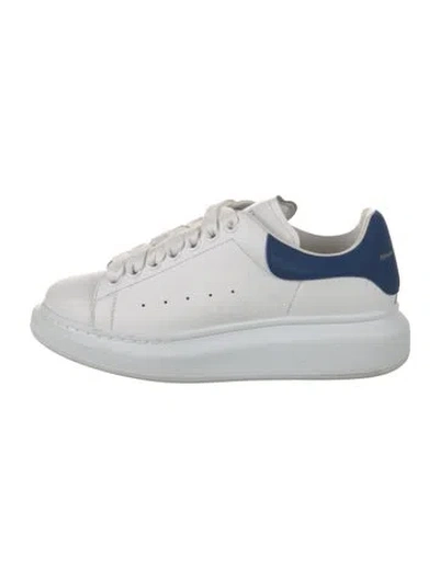 Pre-owned Alexander Mcqueen Leather Chunky Sneakers In White