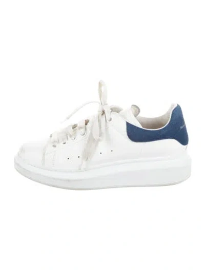 Pre-owned Alexander Mcqueen Leather Chunky Sneakers In White
