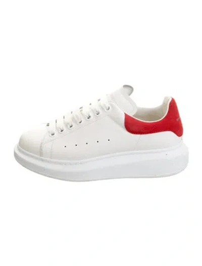 Pre-owned Alexander Mcqueen Leather Chunky Sneakers In White