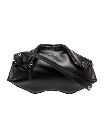Pre-owned Alexander Mcqueen Leather Clutch In Black